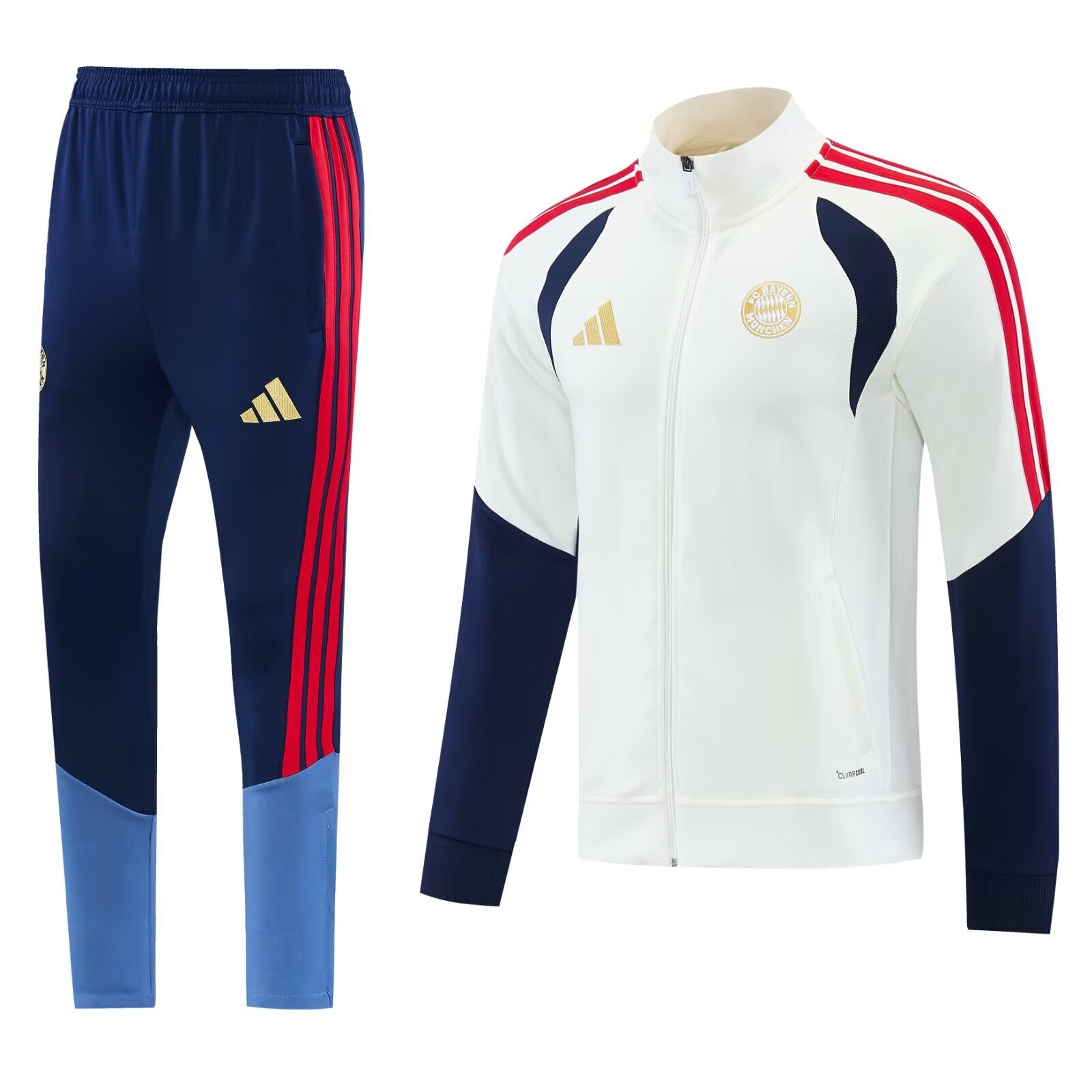 AAA Quality Bayern Munich 26/27 Tracksuit - White/Navy Blue
